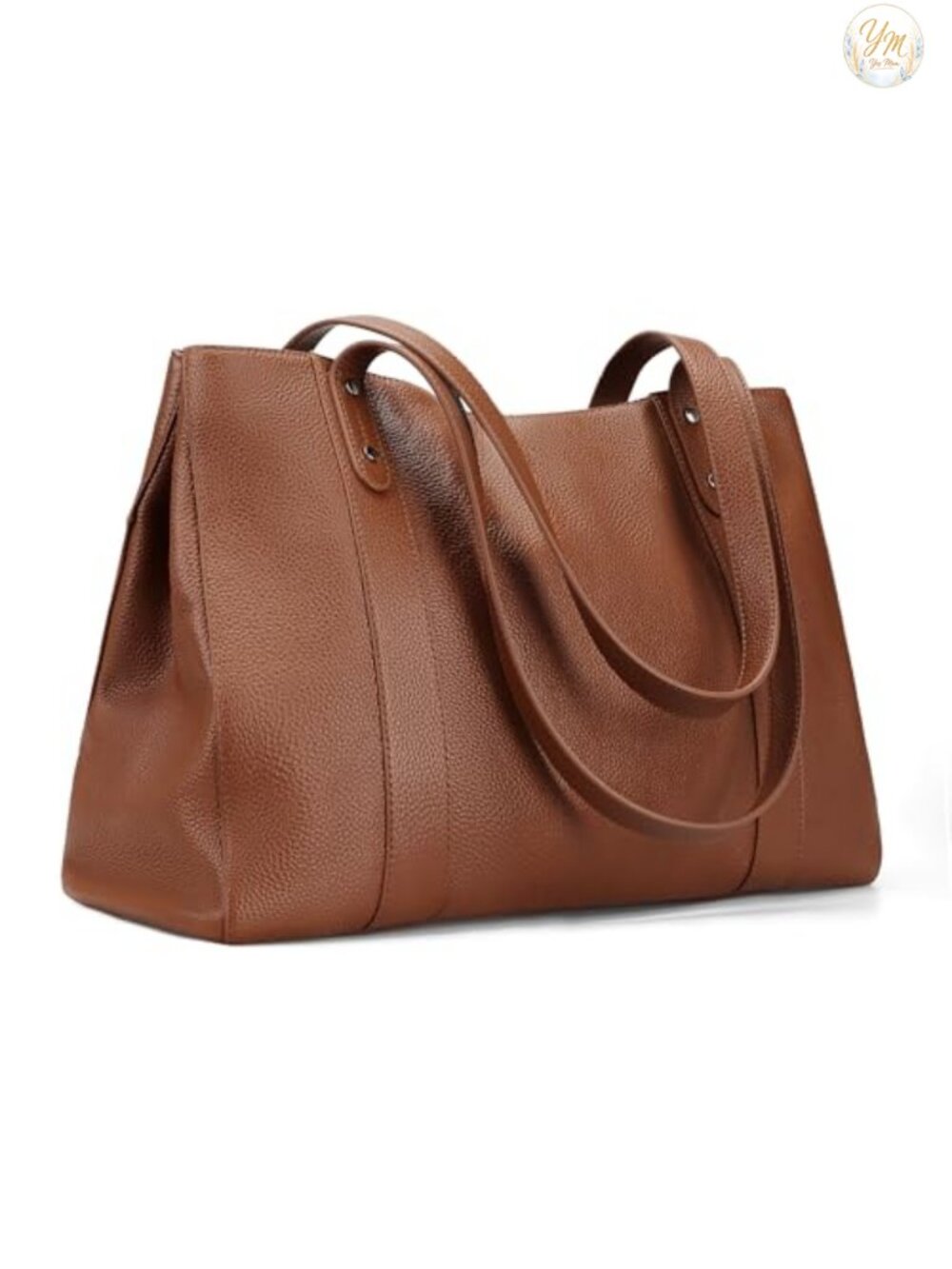 Genuine Leather Tote Bag Women Work Laptop Shoulder Handbag